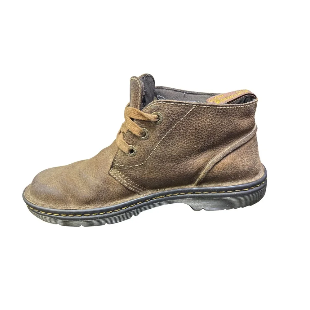Dr. Martens Sussex Brown Leather Chukka Boots Mens 10 AirWair Slip Resistant